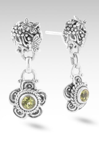Hello New Beginnings, Goodbye Old Earrings™ in Peridot - Stud Dangle - only found at SARDA™