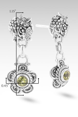 Hello New Beginnings, Goodbye Old Earrings™ in Peridot - Stud Dangle - only found at SARDA™