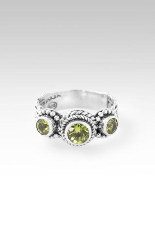 Hello New Beginnings, Goodbye Old Ring II™ in Peridot - Dinner - only found at SARDA™