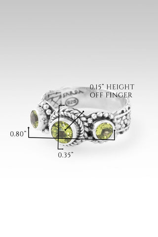 Hello New Beginnings, Goodbye Old Ring II™ in Peridot - Dinner - only found at SARDA™
