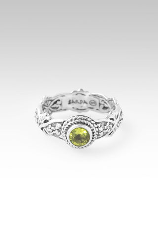 Hello New Beginnings, Goodbye Old Ring III™ in Peridot - Stackable - only found at SARDA™