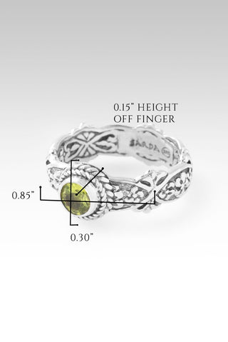 Hello New Beginnings, Goodbye Old Ring III™ in Peridot - Stackable - only found at SARDA™