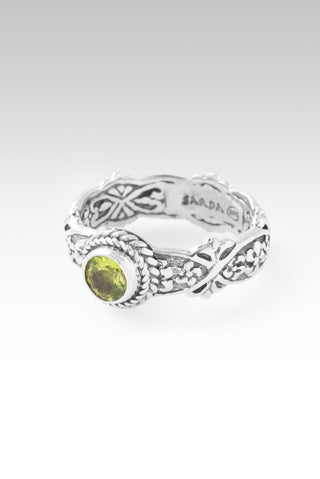 Hello New Beginnings, Goodbye Old Ring III™ in Peridot - Stackable - only found at SARDA™