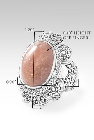 Hello New Day, Goodbye Past Ring™ in Peach Sunstone - Statement - only found at SARDA™