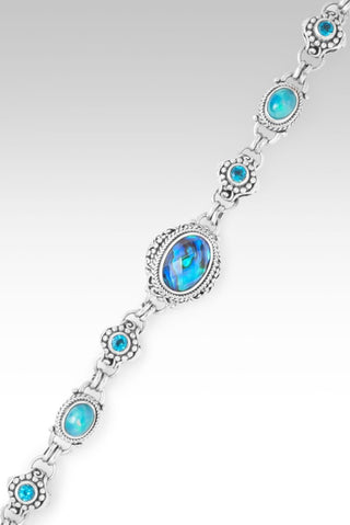 Hello New Horizon, Goodbye Barriers Bracelet™ in Bali Waters Abalone, Paraiba Ethiopian Opal & Bali Breeze™ Mystic Topaz - Multi Stone - only found at SARDA™
