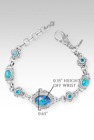Hello New Horizon, Goodbye Barriers Bracelet™ in Bali Waters Abalone, Paraiba Ethiopian Opal & Bali Breeze™ Mystic Topaz - Multi Stone - only found at SARDA™