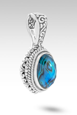 Hello New Horizon, Goodbye Barriers Pendant™ in Bali Waters Abalone - Single Stone - only found at SARDA™