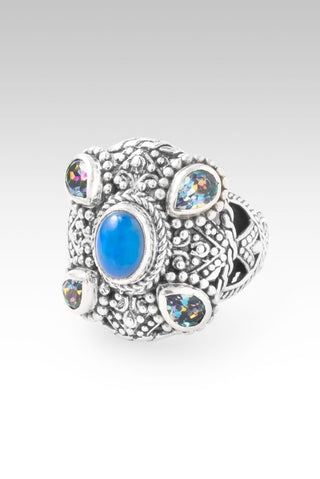 Hello New Horizon, Goodbye Barriers Ring™ in Paraiba Ethiopian Opal & Unicorn Dreams™ Mystic Topaz - Statement - only found at SARDA™