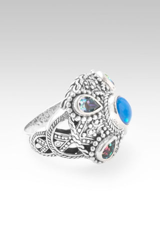 Hello New Horizon, Goodbye Barriers Ring™ in Paraiba Ethiopian Opal & Unicorn Dreams™ Mystic Topaz - Statement - only found at SARDA™
