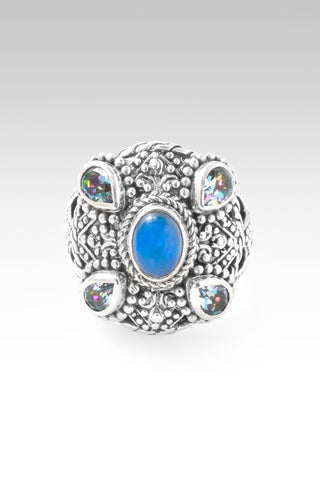 Hello New Horizon, Goodbye Barriers Ring™ in Paraiba Ethiopian Opal & Unicorn Dreams™ Mystic Topaz - Statement - only found at SARDA™