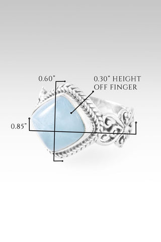 Hello Ok, Goodbye Pain Ring™ in Aquamarine - Dinner - only found at SARDA™