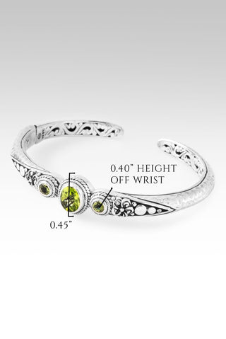 Hello One of a Kind, Goodbye Ordinary Cuff Bracelet™ in Peridot - Cuff - only found at SARDA™