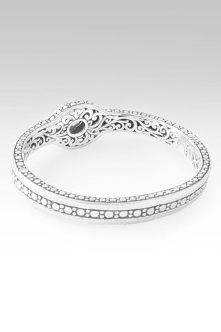 Hello Opportunity, Goodbye Negativity Bangle Bracelet™ in Odyssey Universe™ Mystic Quartz & Sleeping Beauty Turquoise - Bangle - only found at SARDA™