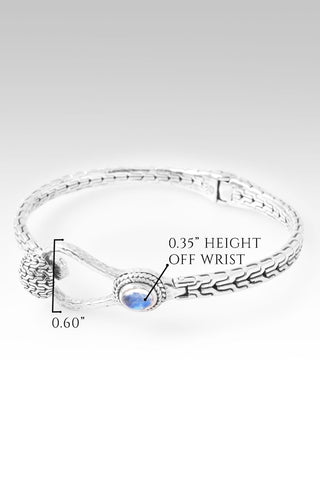 Hello Opportunity, Goodbye Negativity Bangle Bracelet™ in Rainbow Moonstone - Bangle - only found at SARDA™