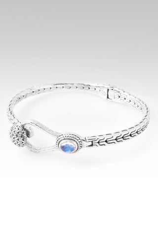 Hello Opportunity, Goodbye Negativity Bangle Bracelet™ in Rainbow Moonstone - Bangle - only found at SARDA™