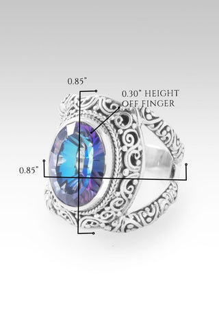Hello Opportunity, Goodbye Negativity Ring II™ in Odyssey Universe™ Mystic Quartz - Statement - only found at SARDA™