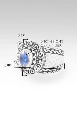 Hello Opportunity, Goodbye Negativity Ring II™ in Rainbow Moonstone - Dinner - only found at SARDA™