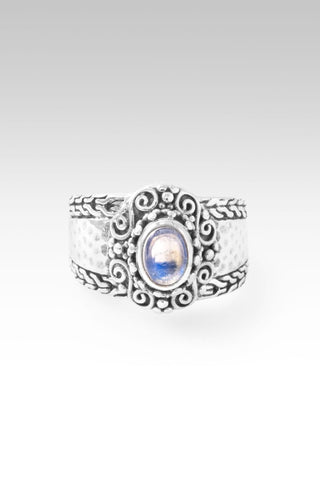 Hello Opportunity, Goodbye Negativity Ring II™ in Rainbow Moonstone - Dinner - only found at SARDA™