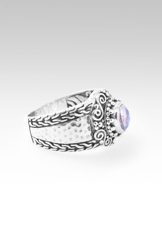 Hello Opportunity, Goodbye Negativity Ring II™ in Rainbow Moonstone - Dinner - only found at SARDA™