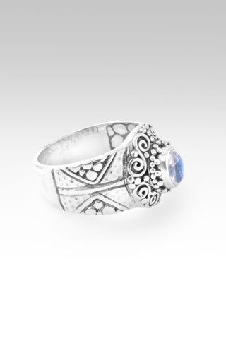 Hello Opportunity, Goodbye Negativity Ring III™ in Rainbow Moonstone - Statement - only found at SARDA™