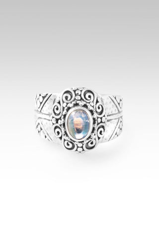 Hello Opportunity, Goodbye Negativity Ring III™ in Rainbow Moonstone - Statement - only found at SARDA™