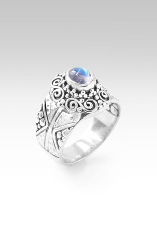 Hello Opportunity, Goodbye Negativity Ring III™ in Rainbow Moonstone - Statement - only found at SARDA™
