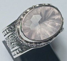 Hello Opportunity, Goodbye Negativity Ring™ in Cloud Pink Rose Quartz - Statement - only found at SARDA™