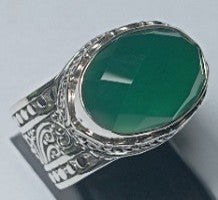 Hello Opportunity, Goodbye Negativity Ring™ in Green Onyx - Statement - only found at SARDA™