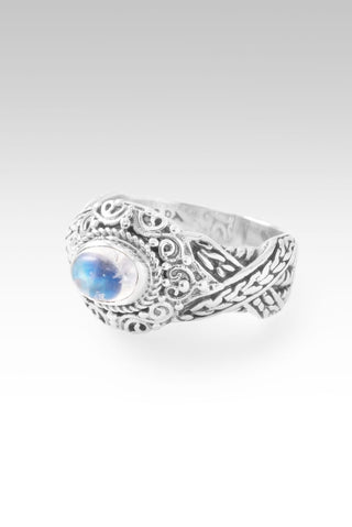 Hello Opportunity, Goodbye Negativity Ring™ in Rainbow Moonstone - Dinner - only found at SARDA™