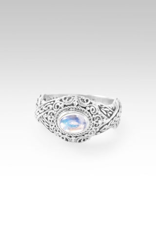 Hello Opportunity, Goodbye Negativity Ring™ in Rainbow Moonstone - Dinner - only found at SARDA™