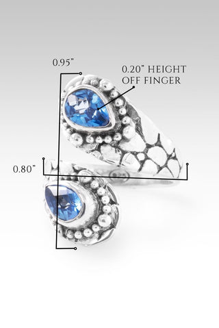 Hello Opportunity, Goodbye Negativity Ring™ in Royal Bali Blue™ Mystic Topaz - Bypass - only found at SARDA™