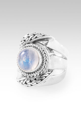 Hello Opportunity, Goodbye Negativity Ring IV™ in Rainbow Moonstone - Statement - only found at SARDA™
