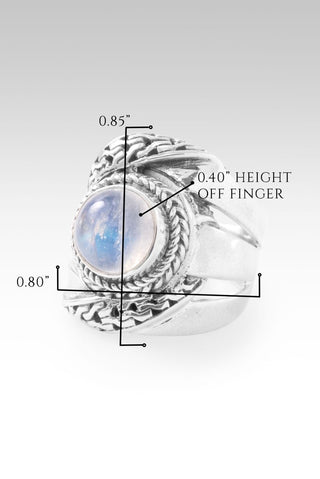 Hello Opportunity, Goodbye Negativity Ring IV™ in Rainbow Moonstone - Statement - only found at SARDA™
