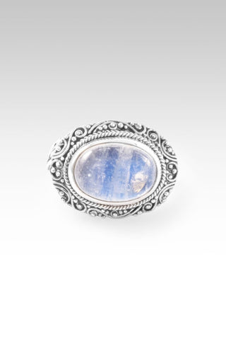 Hello Opportunity, Goodbye Negativity Ring V™ in Rainbow Moonstone - Dinner - only found at SARDA™