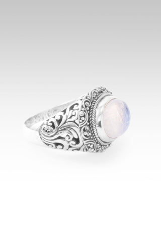 Hello Opportunity, Goodbye Negativity Ring V™ in Rainbow Moonstone - Dinner - only found at SARDA™