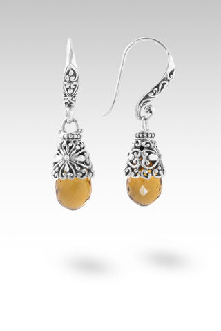 Hello Peace, Goodbye Fear Earrings™ in Whiskey Quartz - Bali Wire - only found at SARDA™