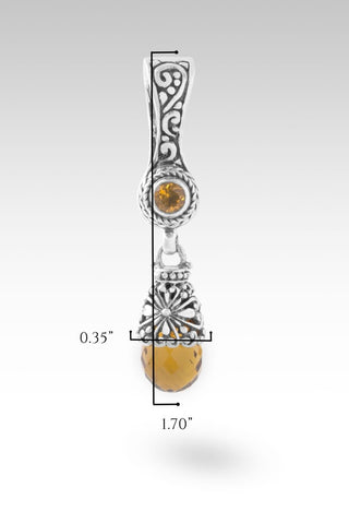 Hello Peace, Goodbye Fear Pendant™ in Whiskey Quartz - Multi Stone - only found at SARDA™