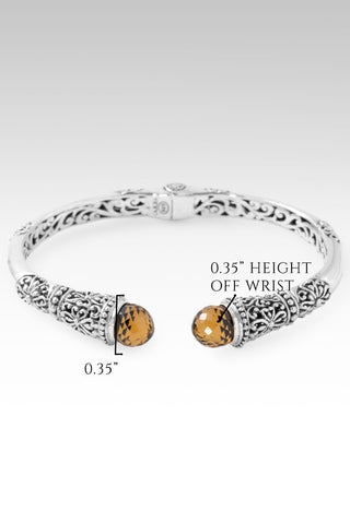 Hello Peace, Goodbye Fear Tip - to - Tip Bracelet™ in Whiskey Quartz - Tip - to - Tip - only found at SARDA™