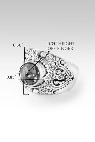 Hello Present, Goodbye Past Ring™ in Odyssey Black Knight™ Mystic Quartz - Statement - only found at SARDA™