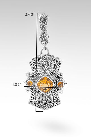 Hello Priceless, Goodbye Unworthy Pendant II™ in Citrine - Single Stone - only found at SARDA™