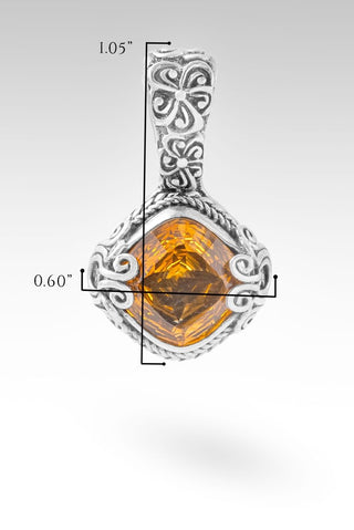 Hello Priceless, Goodbye Unworthy Pendant™ in Citrine - Single Stone - only found at SARDA™