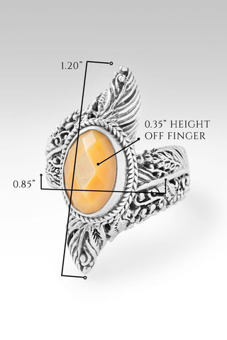 Hello Priceless, Goodbye Unworthy Ring™ in Golden Mother of Pearl - Statement - only found at SARDA™