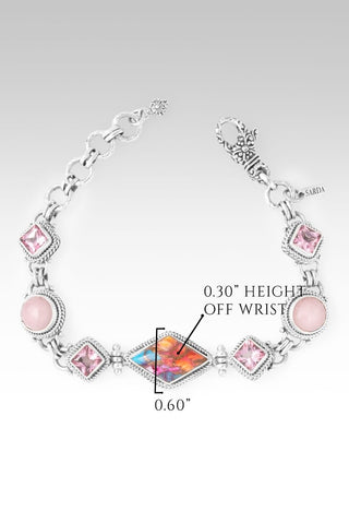 Hello Prized Bracelet™ in Sweetart Kingman Turquoise, Ballet Blush Quartz & Pale Plum™ Mystic Topaz - Multi Stone - only found at SARDA™
