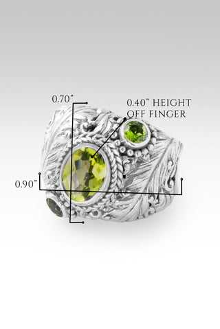 Hello Rainbow, Goodbye Storm Ring™ in Peridot & Chrome Diopside - Dinner - only found at SARDA™