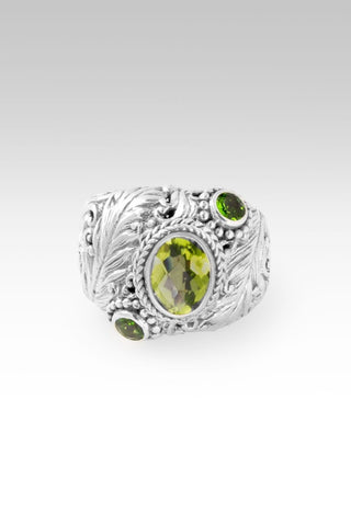 Hello Rainbow, Goodbye Storm Ring™ in Peridot & Chrome Diopside - Dinner - only found at SARDA™