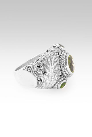 Hello Rainbow, Goodbye Storm Ring™ in Peridot & Chrome Diopside - Dinner - only found at SARDA™
