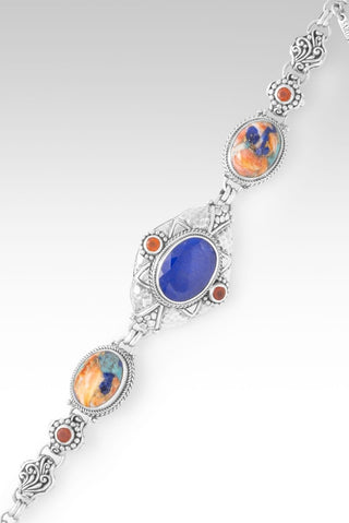 Hello the Best, Goodbye 2nd Best Bracelet™ in Lapis, Lapis Turquoise Spiny Oyster & Carnelian - Multi Stone - only found at SARDA™