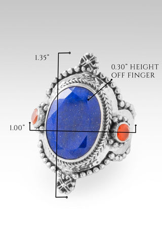Hello the Best, Goodbye 2nd Best Ring™ in Lapis & Carnelian - Dinner - only found at SARDA™