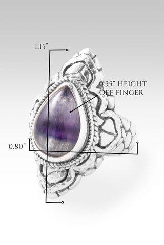 Hello Today, Goodbye Past Ring™ in Rainbow Fluorite - Statement - only found at SARDA™