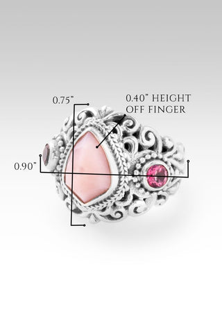 Hello Worthy, Goodbye Not Enough Ring™ in Pink Opal & Pale Plum™ Mystic Topaz - Dinner - only found at SARDA™